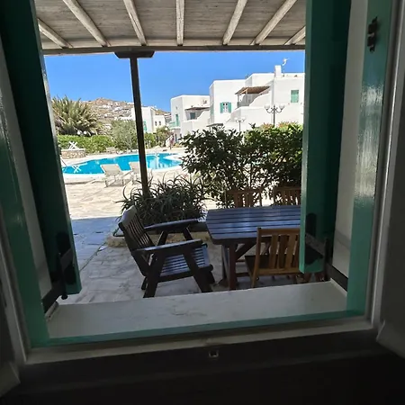 Mykonos 2 Bedroom House With Swimming Pool 아파트 오르노스